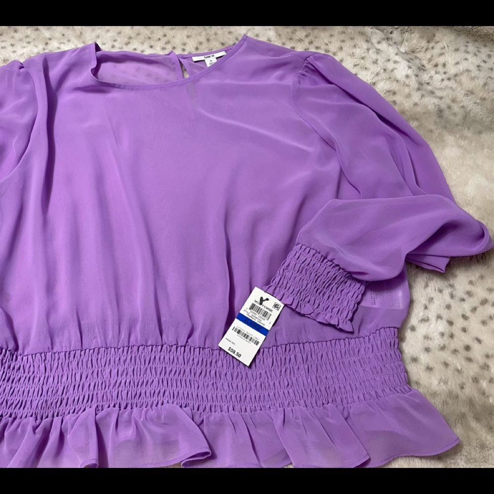 NWT - Super cool lavender sheer blouse
